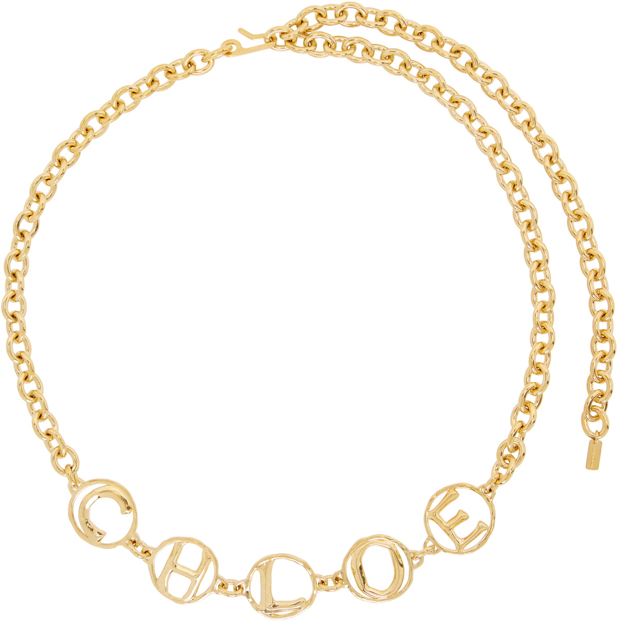 Chloé Gold 'The Chloé Script Jewelry' Belt