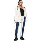 GR-Uniforma Blue and White Patchwork Jeans