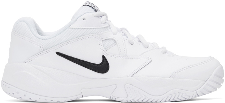 Photo: Nike White Leather Court Lite 2 Sneakers
