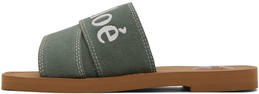 【CHLOE】 グリーン Woody スライド Chloé Woody Mule | Chloé US