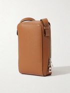 Loewe - Logo-Debossed Leather Messenger Bag