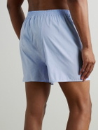 ZIMMERLI - End-On-End Cotton Boxer Shorts - Blue