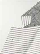 Thom Browne - Fun Mix Striped Cotton-Seersucker Blazer - Gray