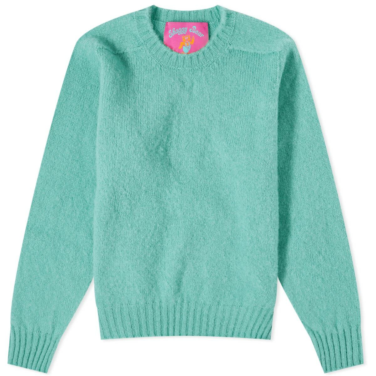 Howlin by Morrison Women's Howlin' Shaggy Bear Women Cardigan in Mint Lover