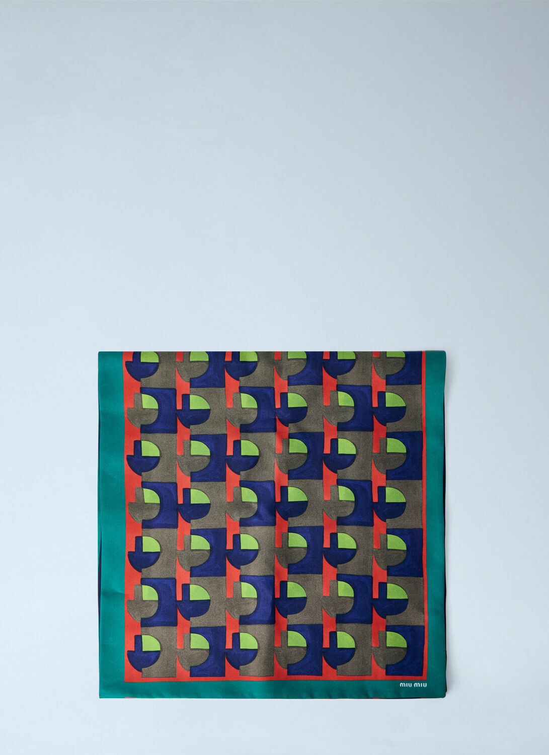 Miu Miu Printed Silk Scarf