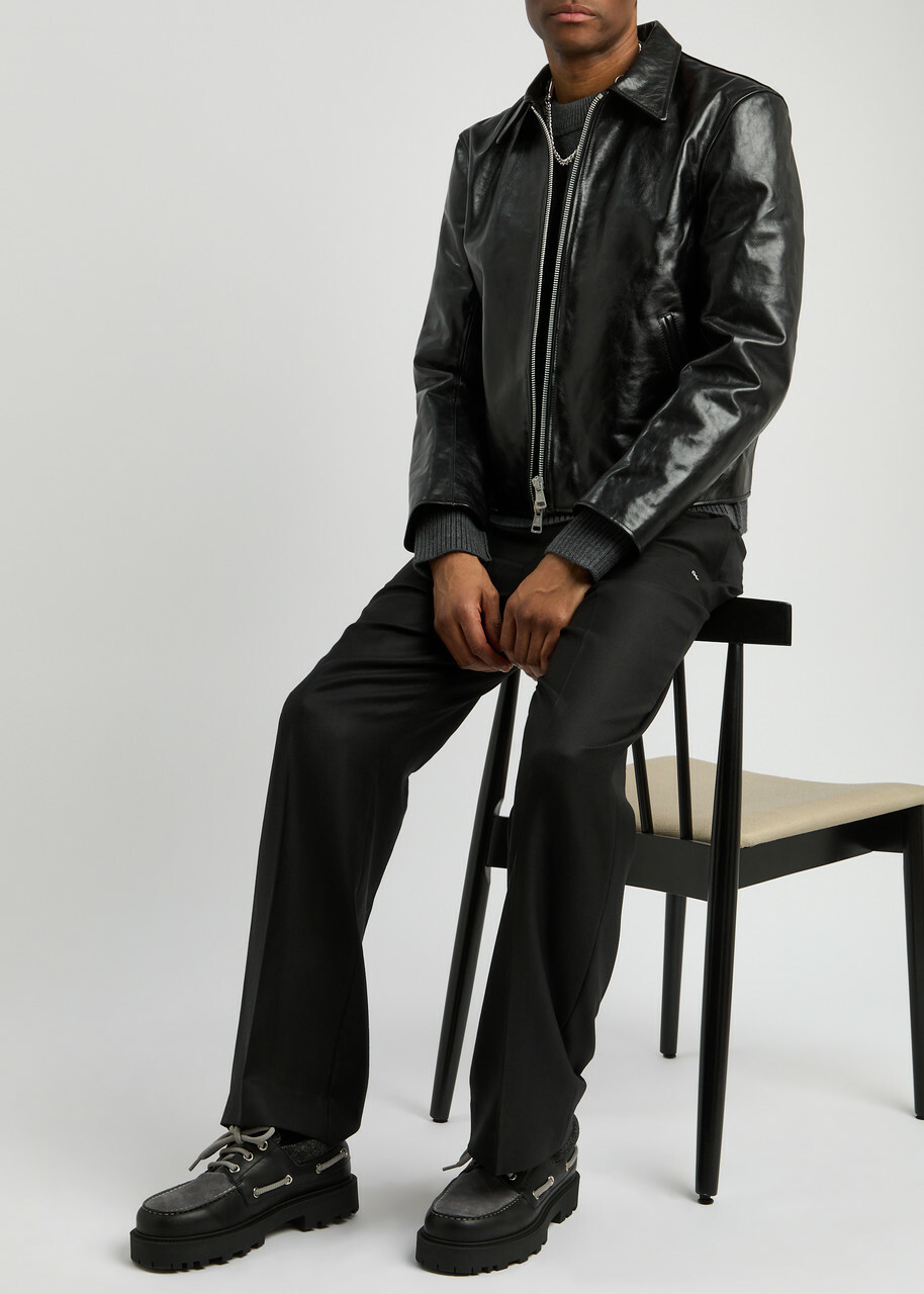 Givenchy Storm Panelled Chunky Boat Shoes Black