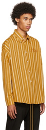 Rhude Yellow Striped Shirt