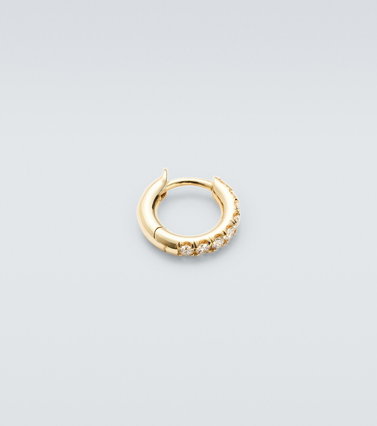 Spinelli Kilcollin Micro Hoop Mini 18kt gold single earring with diamonds