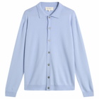 Second/Layer Men's Second Layer Frankie Button Down Polo in Baby Blue