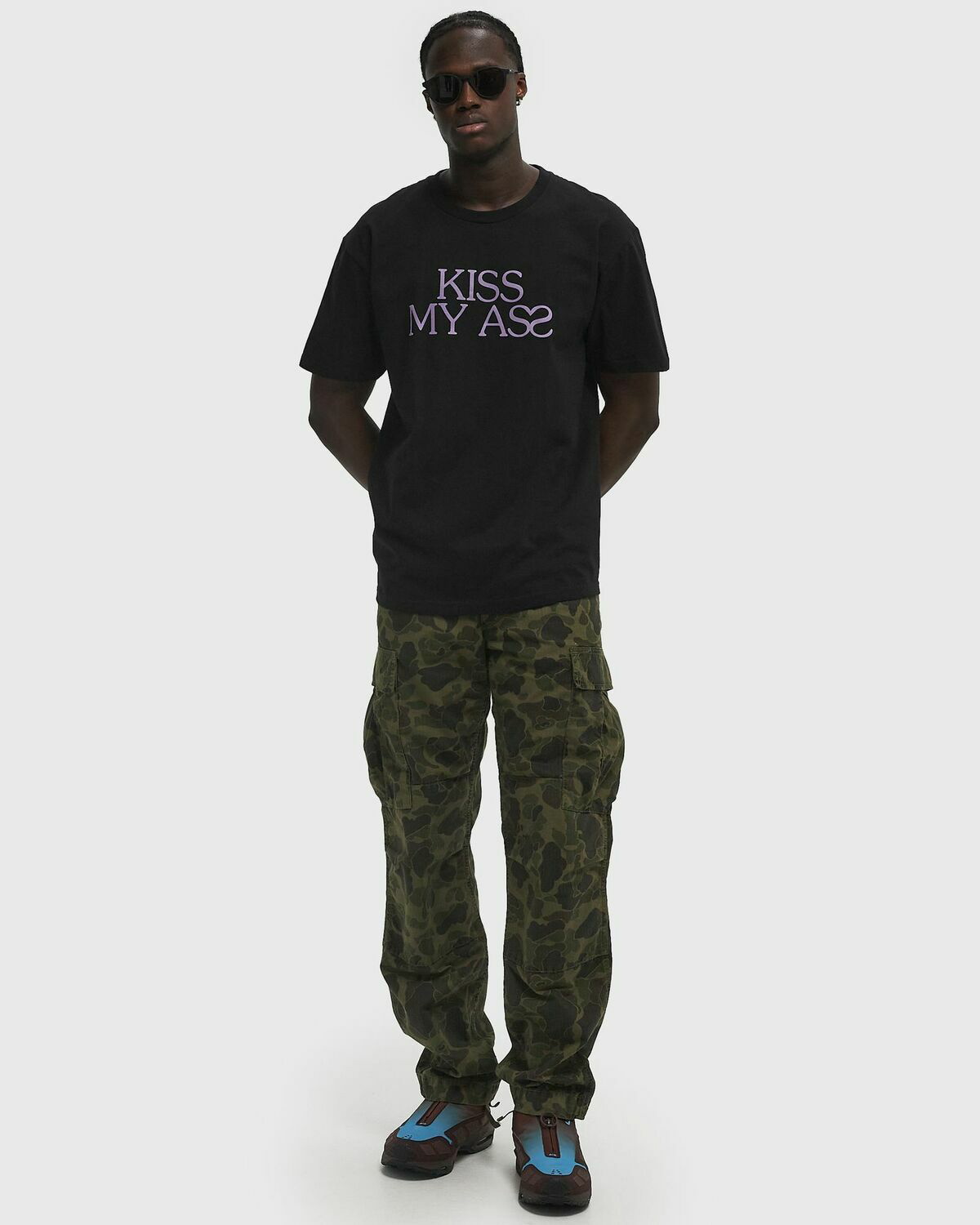 Fucking Awesome Kiss My Ass Short Sleeve Tee Black Mens