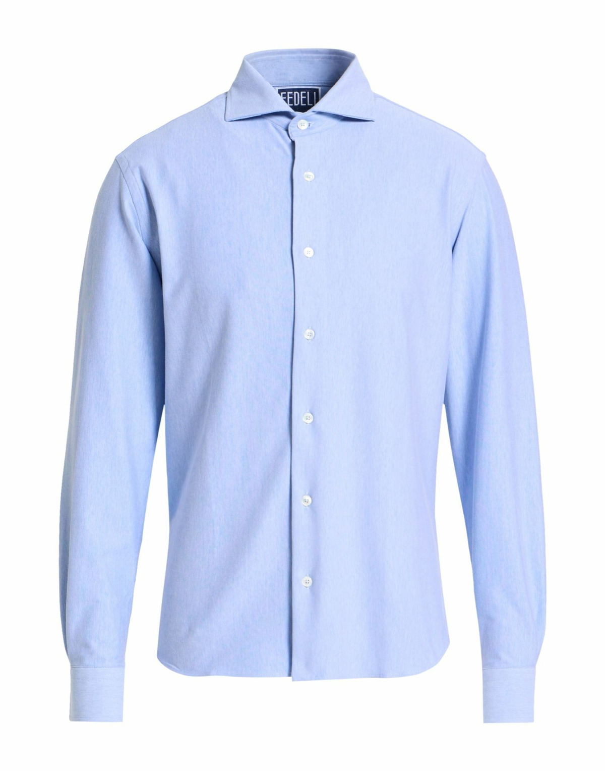 Fedeli Mens Shirt Sky in Blue