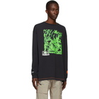 Heron Preston Black Box Skull Long Sleeve T-Shirt