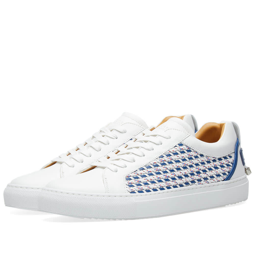 Buscemi Lydon Weave Low Sneaker White