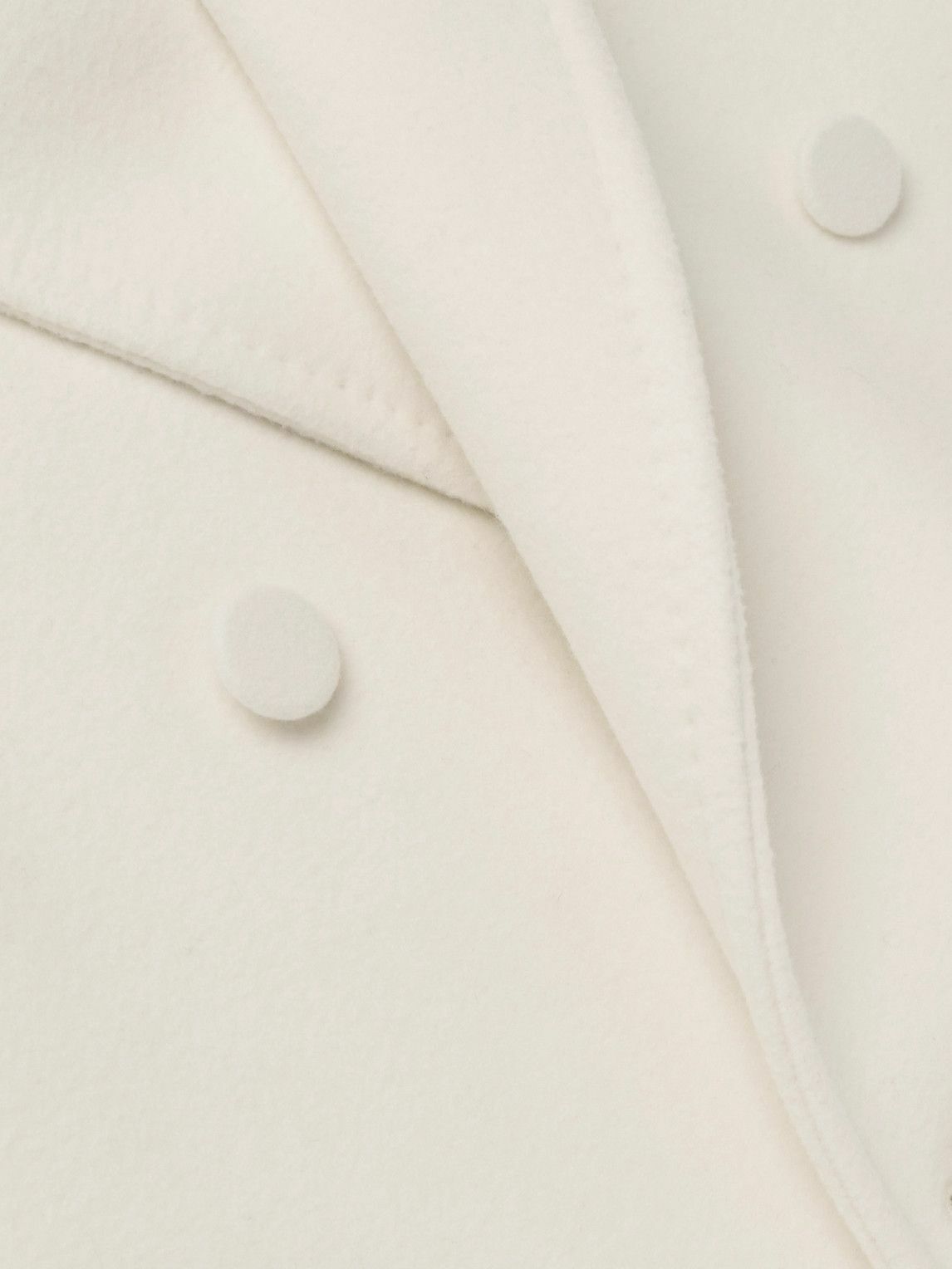 TOM FORD - Double-Breasted Cashmere Coat - White
