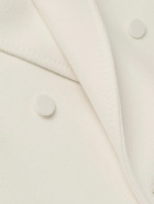 TOM FORD - Double-Breasted Cashmere Coat - White