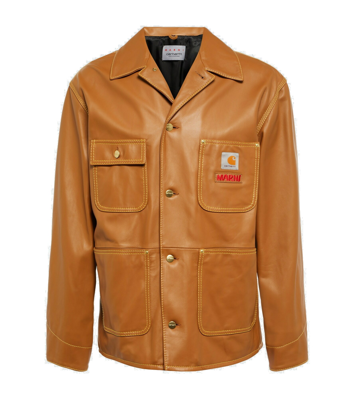 Marni - x Carhartt leather jacket