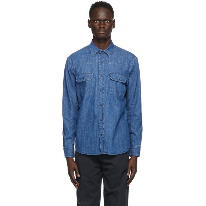 Photo: Ermenegildo Zegna Blue Denim Shirt