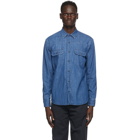 Ermenegildo Zegna Blue Denim Shirt