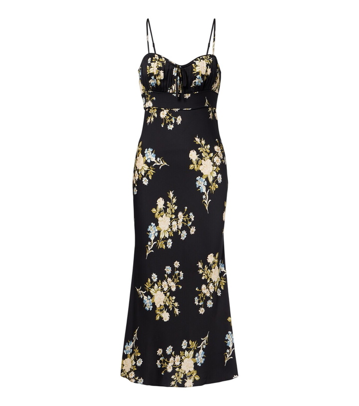 Photo: Veronica Beard Kieren floral silk-blend georgette midi dress