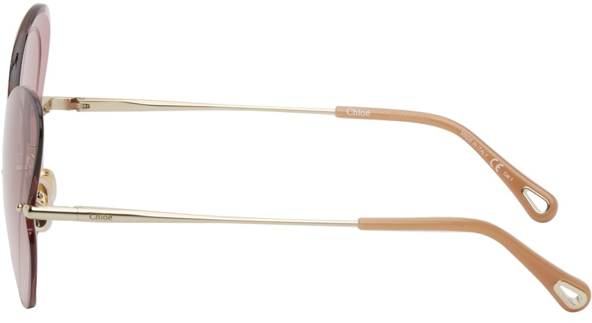 Chloé Gold Butterfly Sunglasses