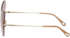Chloé Gold Butterfly Sunglasses