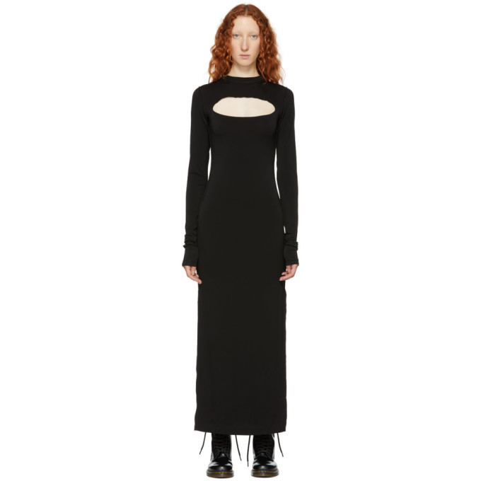 Marc Jacobs Black Redux Grunge Cut-Out Long Dress Marc Jacobs