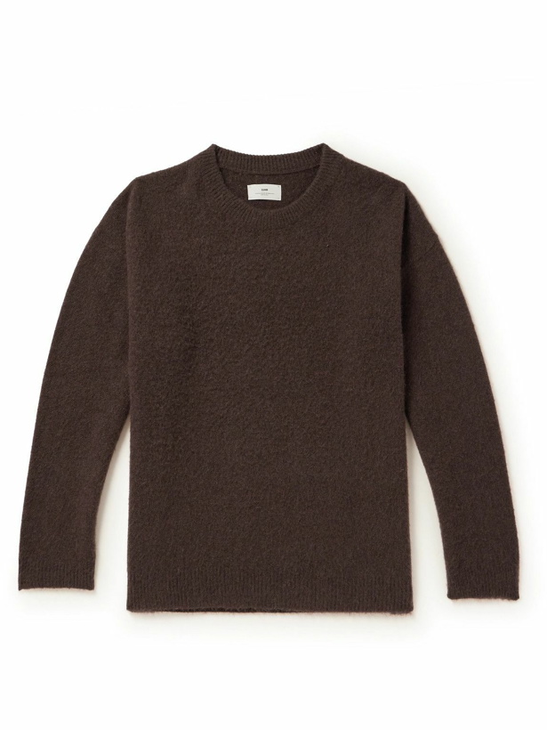 Photo: SSAM - Brushed Cashmere Sweater - Brown