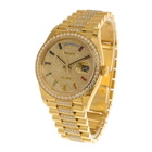 Rolex Day-Date 36 Paved Dial 18kt Yellow Gold Diamond-Set President Watch 128348DSDP