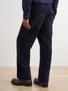 Junya Watanabe - Patchwork Straight-Leg Paneled Cotton-Twill Trousers - Blue