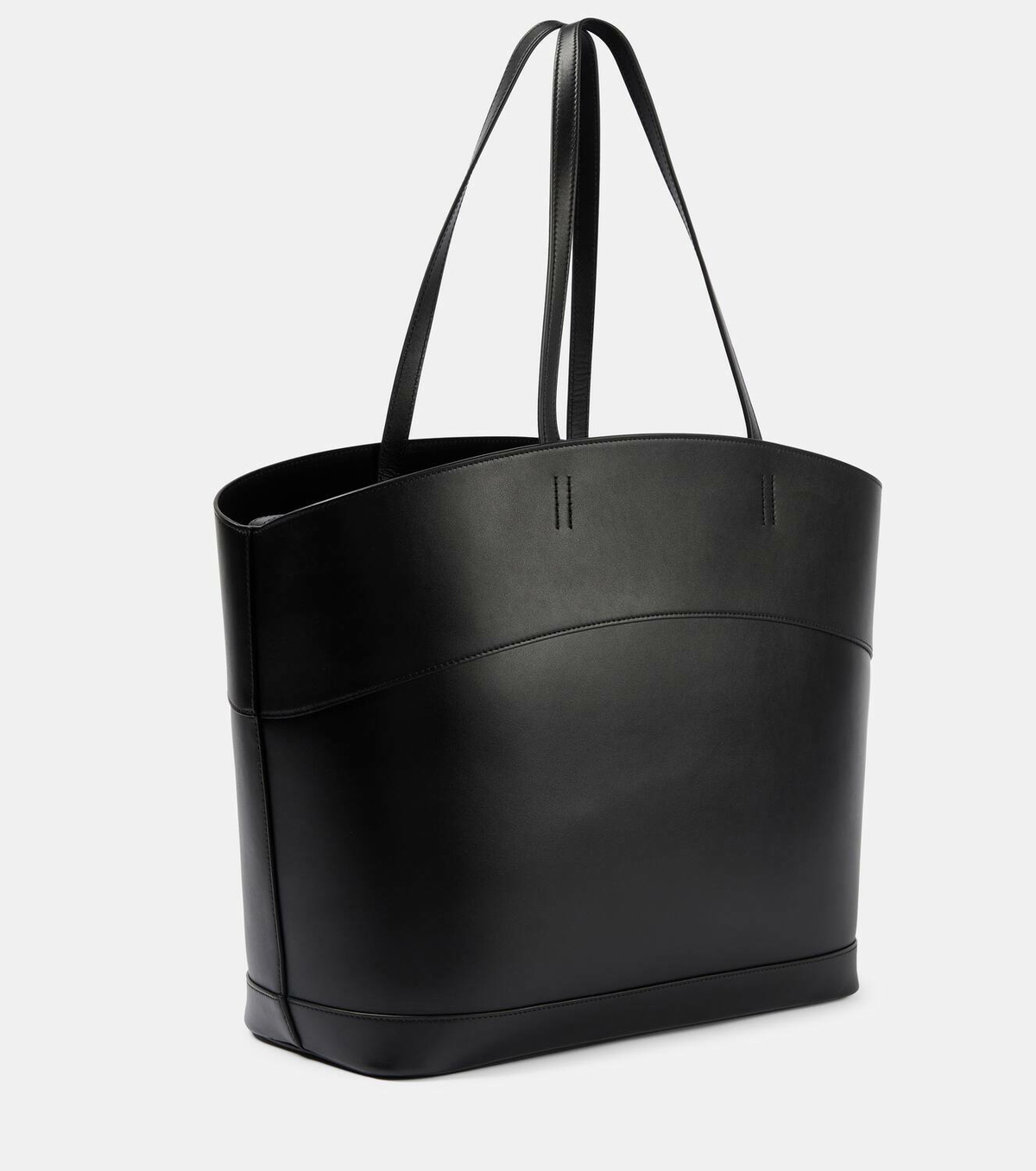 トートバッグ SALVATORE FERRAGAMO Black Leather Medium Handbag Ferragamo Charming Medium leather tote bag Salvatore Ferragamo