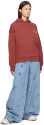 drew house Burgundy Scribble Hoodie