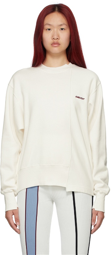 Photo: Ambush Off-White Fleece Mix Sweatshirt
