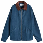 Loewe Men's Workwear Bomber Jacket in Indigo Blue