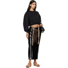 Simone Rocha Black Puff Sleeve Balloon Long Sleeve T-shirt