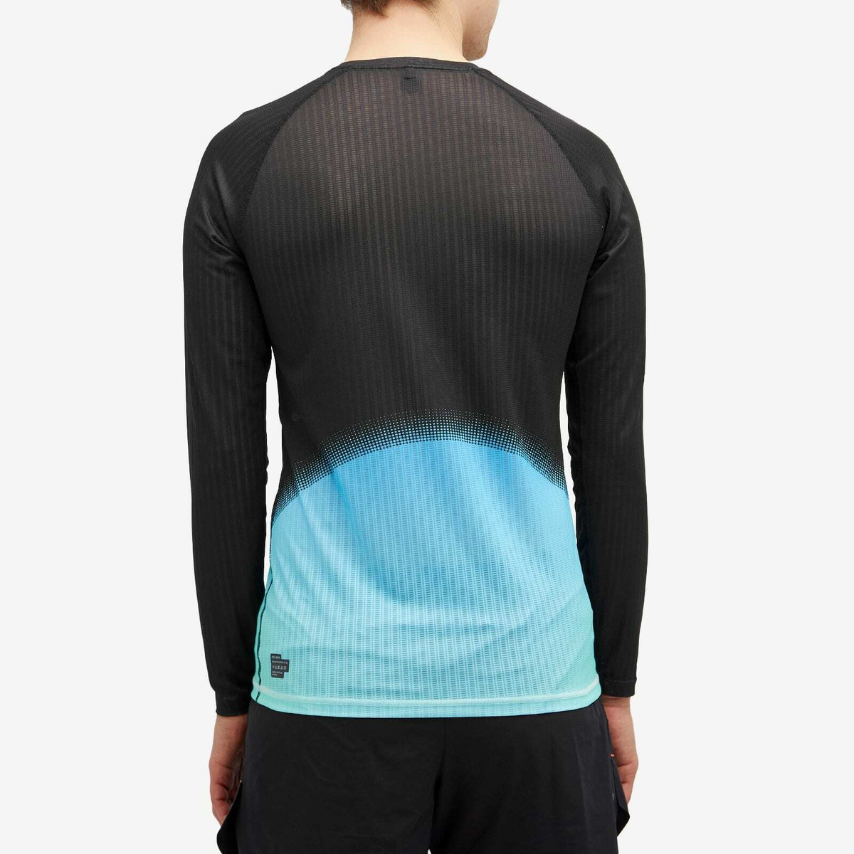 SOAR Men's Long Sleeve Race Base Layer in Black/Blue/Green Soar