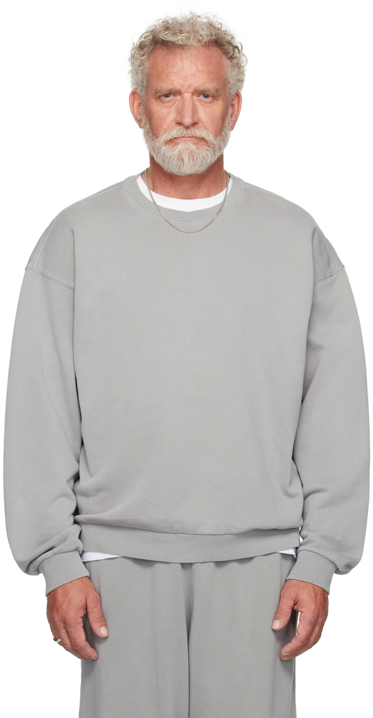 SKIMS Gray Terry Relaxed Crewneck Sweatshirt SKIMS