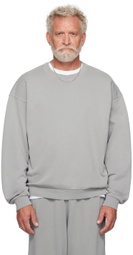 SKIMS Gray Terry Relaxed Crewneck Sweatshirt