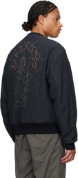 visvim Navy Gunner Acala Reversible Bomber Jacket