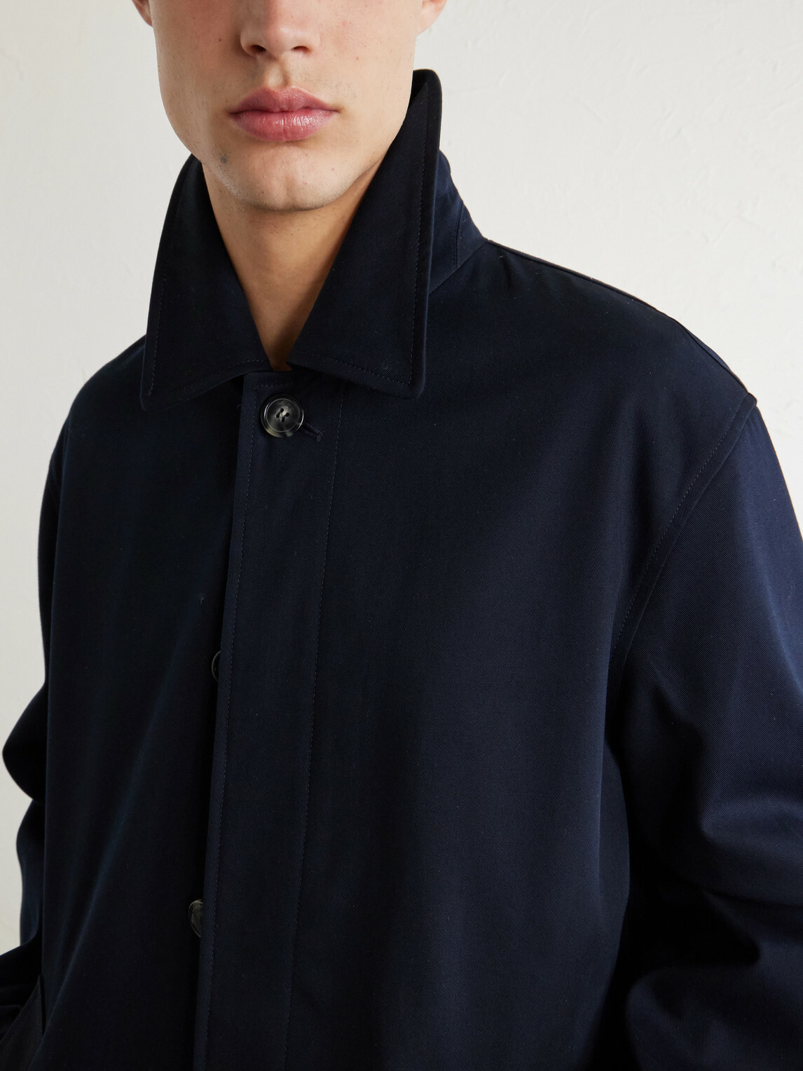 A.P.C. - Mac Duras Cotton Mac Coat - Blue