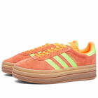 Adidas Women's Gazelle Bold W Sneakers in Solar Orange/Green/Gum