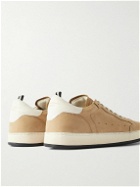 Officine Creative - Magic 002 Leather-Trimmed Nubuck Sneakers - Neutrals
