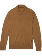 Ermenegildo Zegna - Wool Polo Shirt - Neutrals