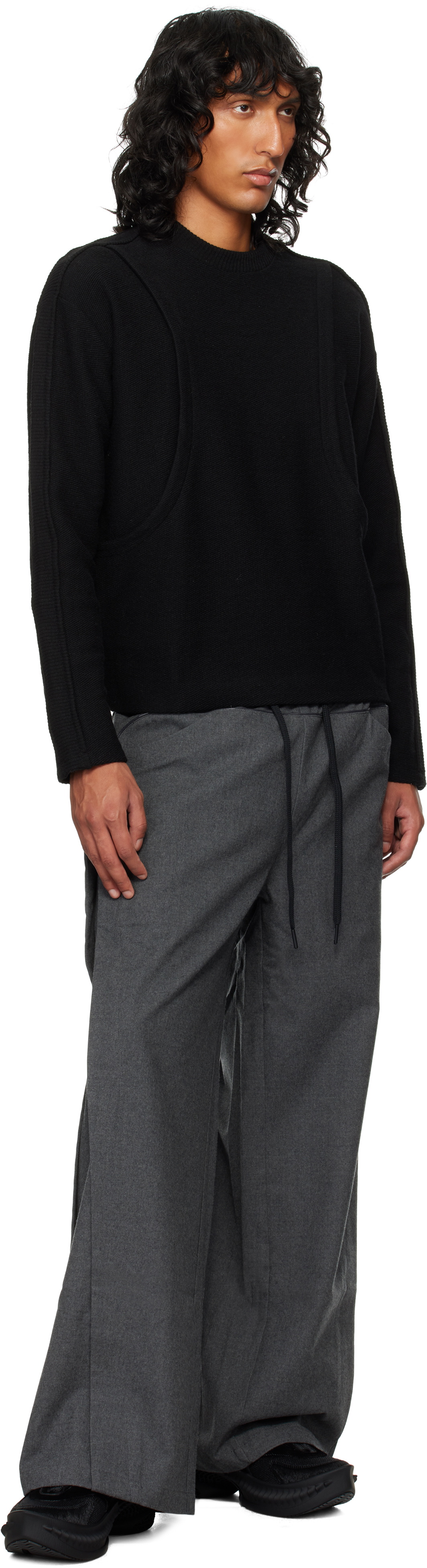 NAMESAKE Gray Wolves Wide Leg Trousers