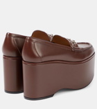 Gucci Horsebit leather platform loafers