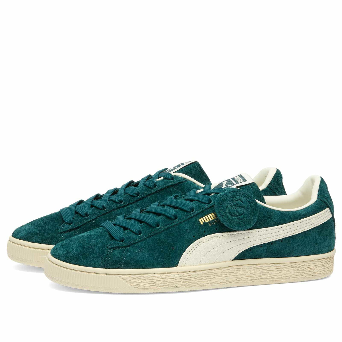 Puma Suede Charles F. Stead IV Sneaker in Persian Blue/White
