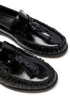 Alohas Marietta Patent Leather Loafers Black