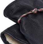 Hestra - Granvik Wool-Lined Full-Grain Leather Gloves - Blue