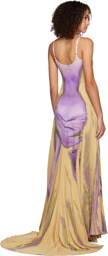 Y/Project Purple Jean Paul Gaultier Edition Maxi Dress