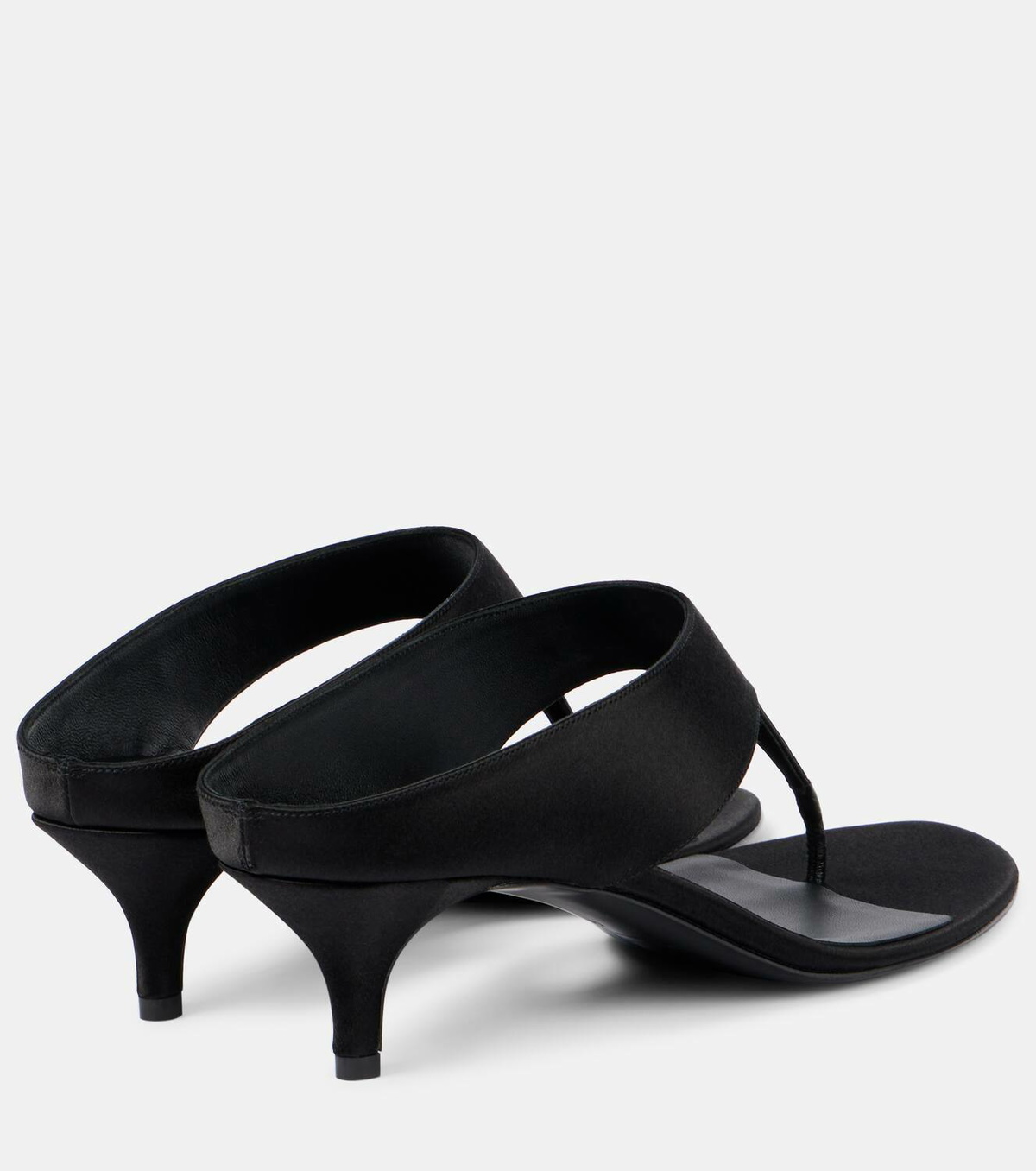 Magda Butrym 45 satin and leather thong sandals