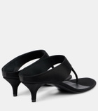 Magda Butrym 45 satin and leather thong sandals
